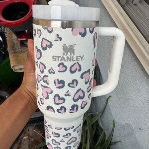 Stanley White and Pink Heart Mug